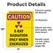 Signmission Radiation & Laser Sign, 10 in H x 7 in W, Vinyl Decal, Rectangle OS-2PACK-CR-D-710-V-10285 - alternate 3